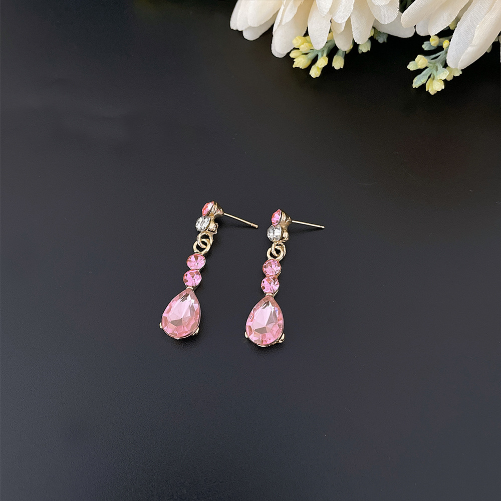Baroque Pink Purple Crystal Br – Women Jewelry Accessories For Black Dress recenzja i cena