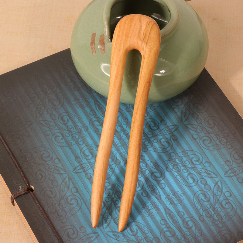 Peach Wood U-shaped Hairpin An – Hair Fork Stick recenzja i cena