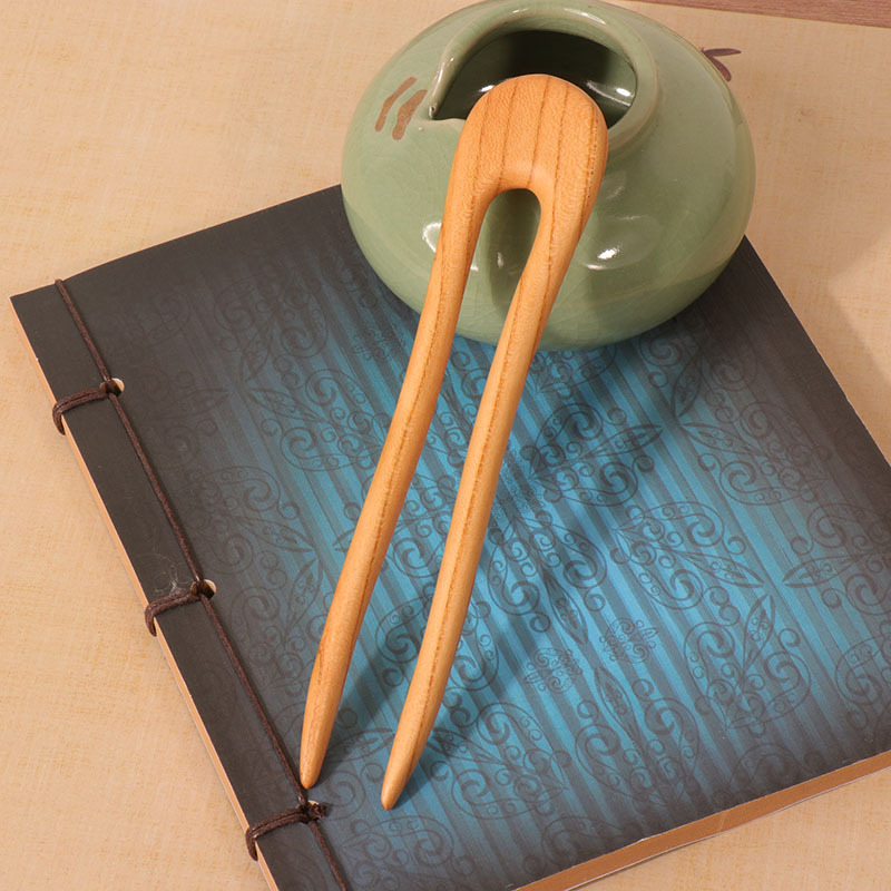 Peach Wood U-shaped Hairpin An – Hair Fork Stick recenzja i cena