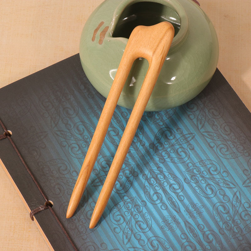 Peach Wood U-shaped Hairpin An – Hair Fork Stick recenzja i cena