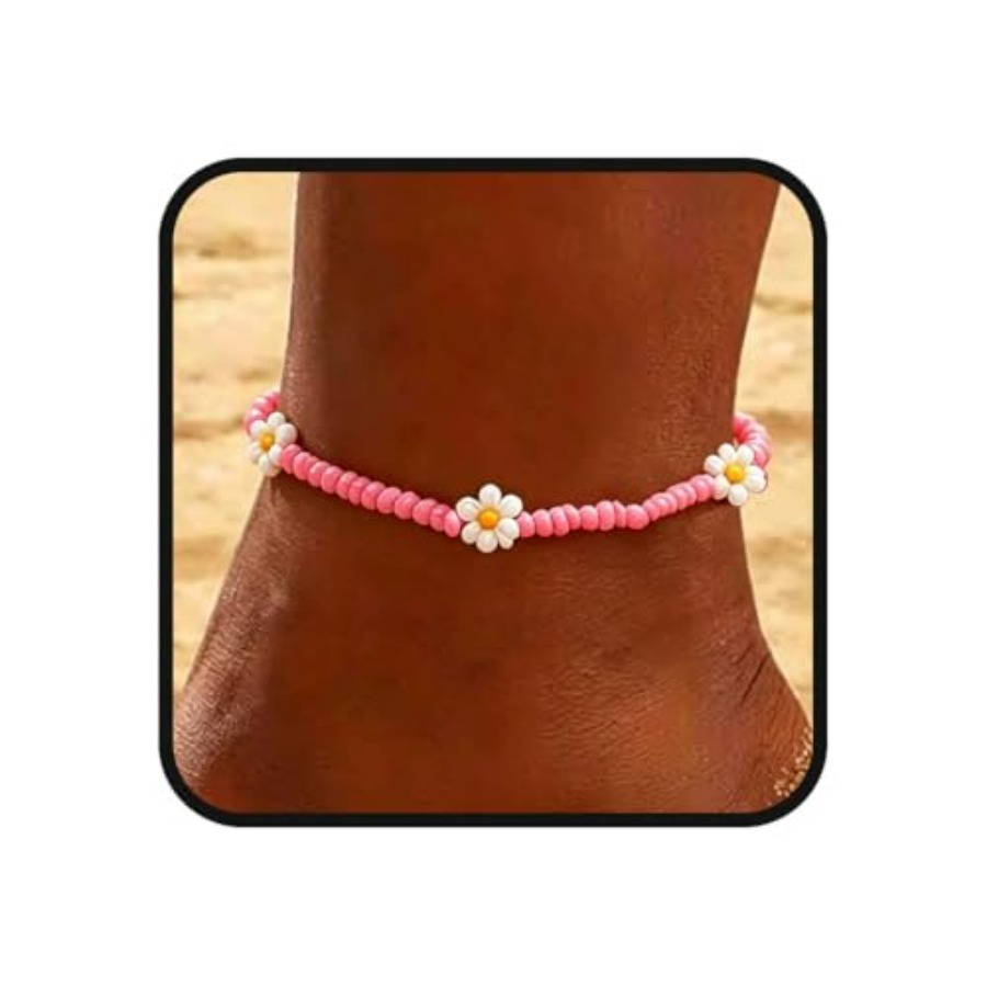 Boho Ankle Bracelets for Women – Beaded Anklet Chain recenzja i cena