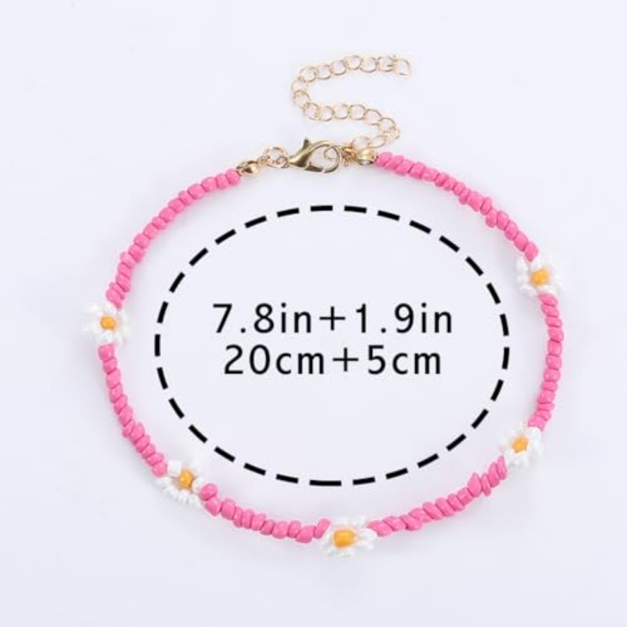 Boho Ankle Bracelets for Women – Beaded Anklet Chain recenzja i cena