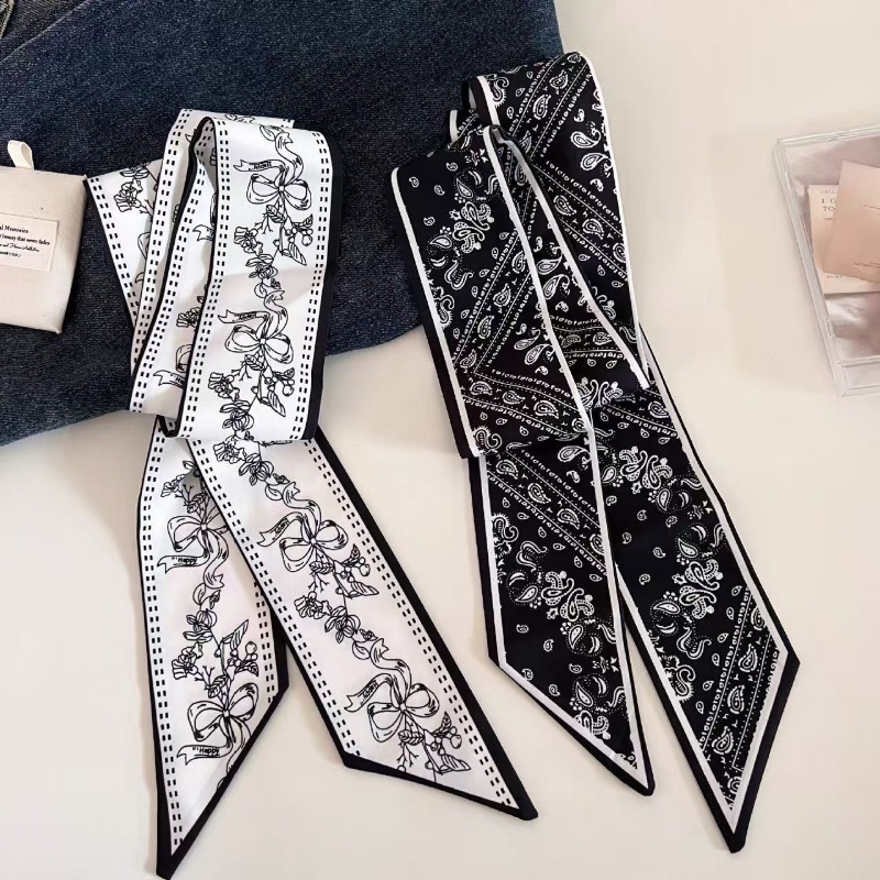 Black White Double Sided Paisl – Women'S Accessories For Neck recenzja i cena