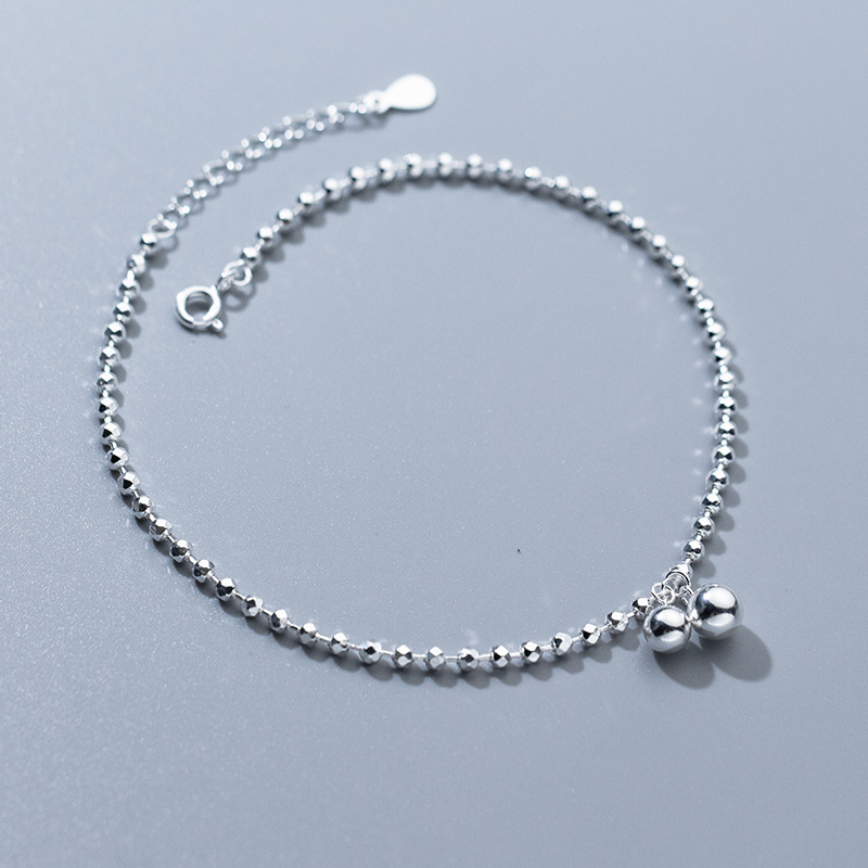 925 Sterling Silver Diamond-Cu – Beaded Anklet Chain recenzja i cena