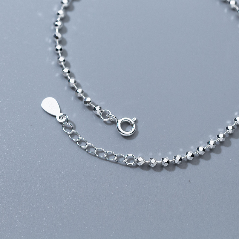 925 Sterling Silver Diamond-Cu – Beaded Anklet Chain recenzja i cena