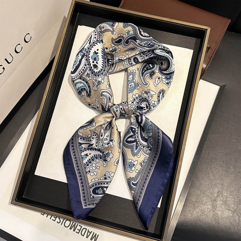 Luxury Satin Square Scarf Pais – Women'S Accessories For Neck recenzja i cena