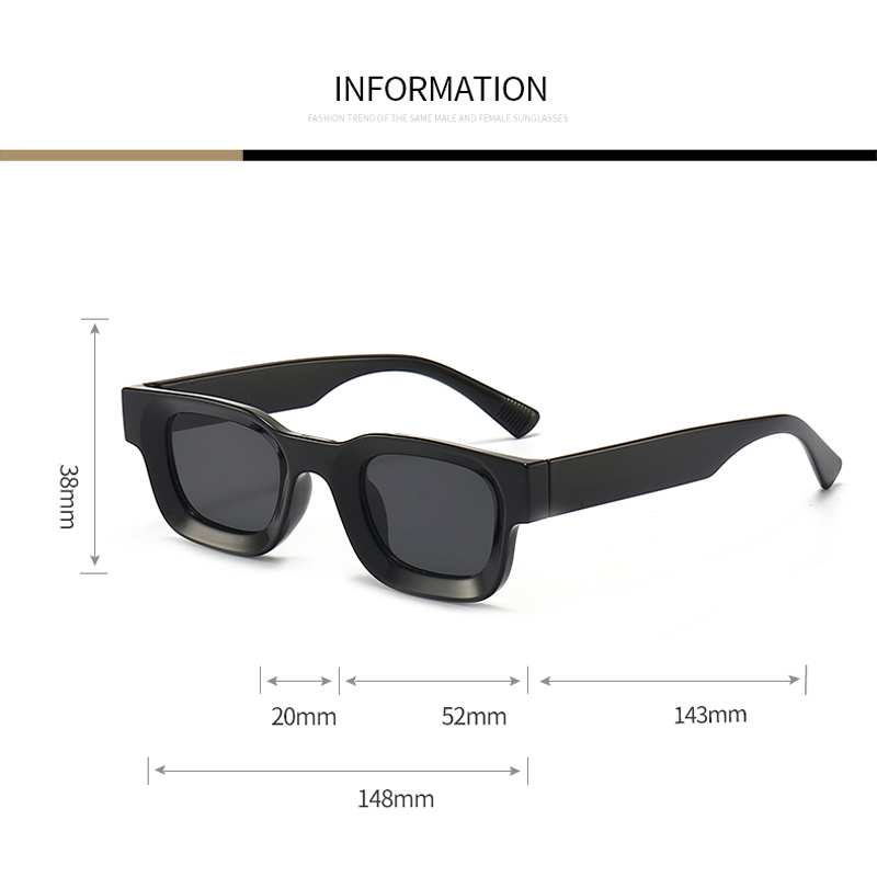Casual Small Sunglasses Rectan – Sunglasses Oversized Square recenzja i cena