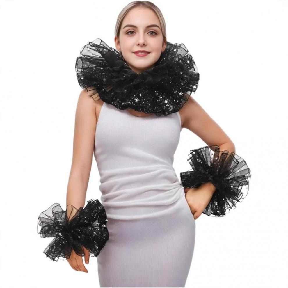 Jester Ruffled Collar Neck Ruf – Women'S Accessories For Neck recenzja i cena