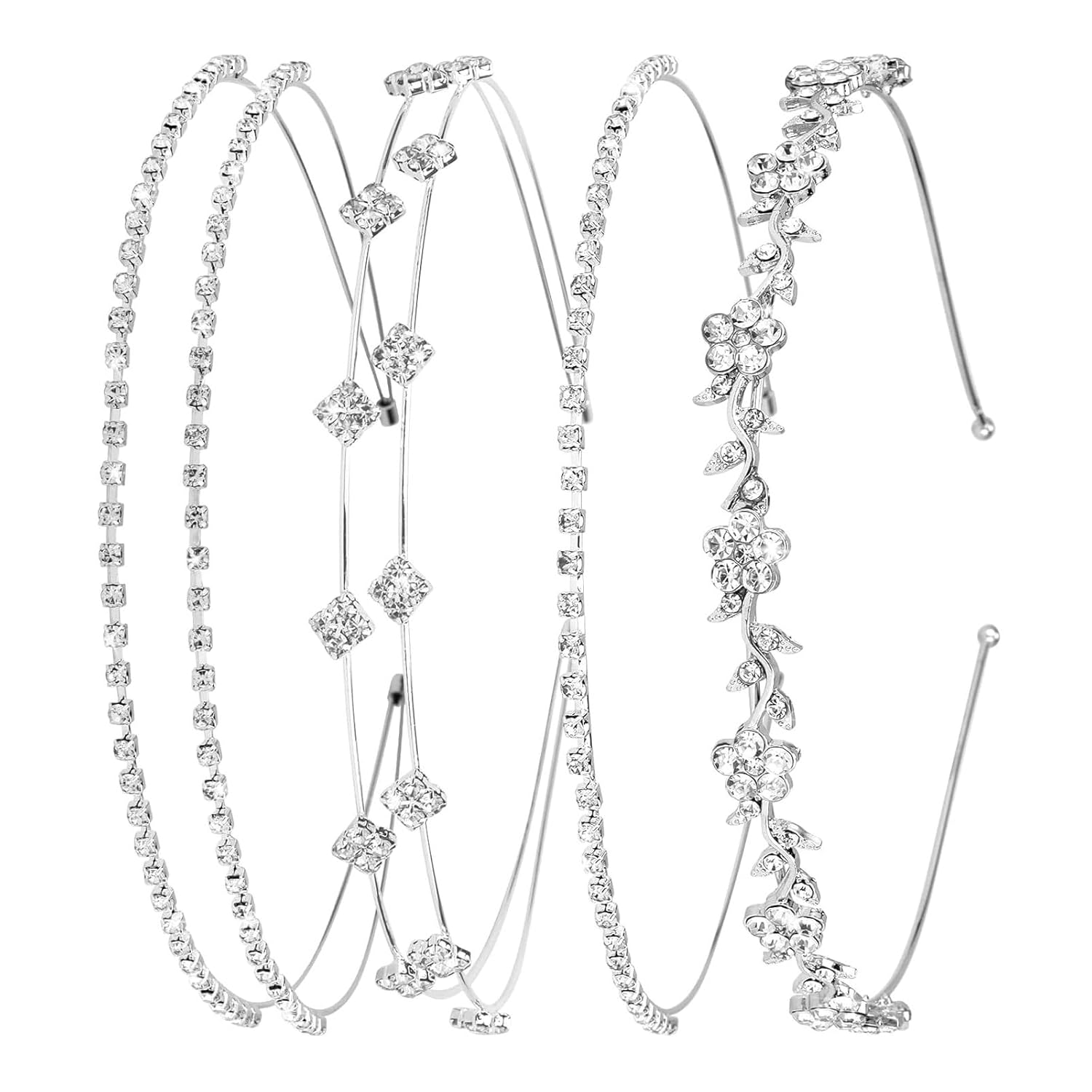 4 Pcs Rhinestone Headband Set  – Women Accessories Set recenzja i cena