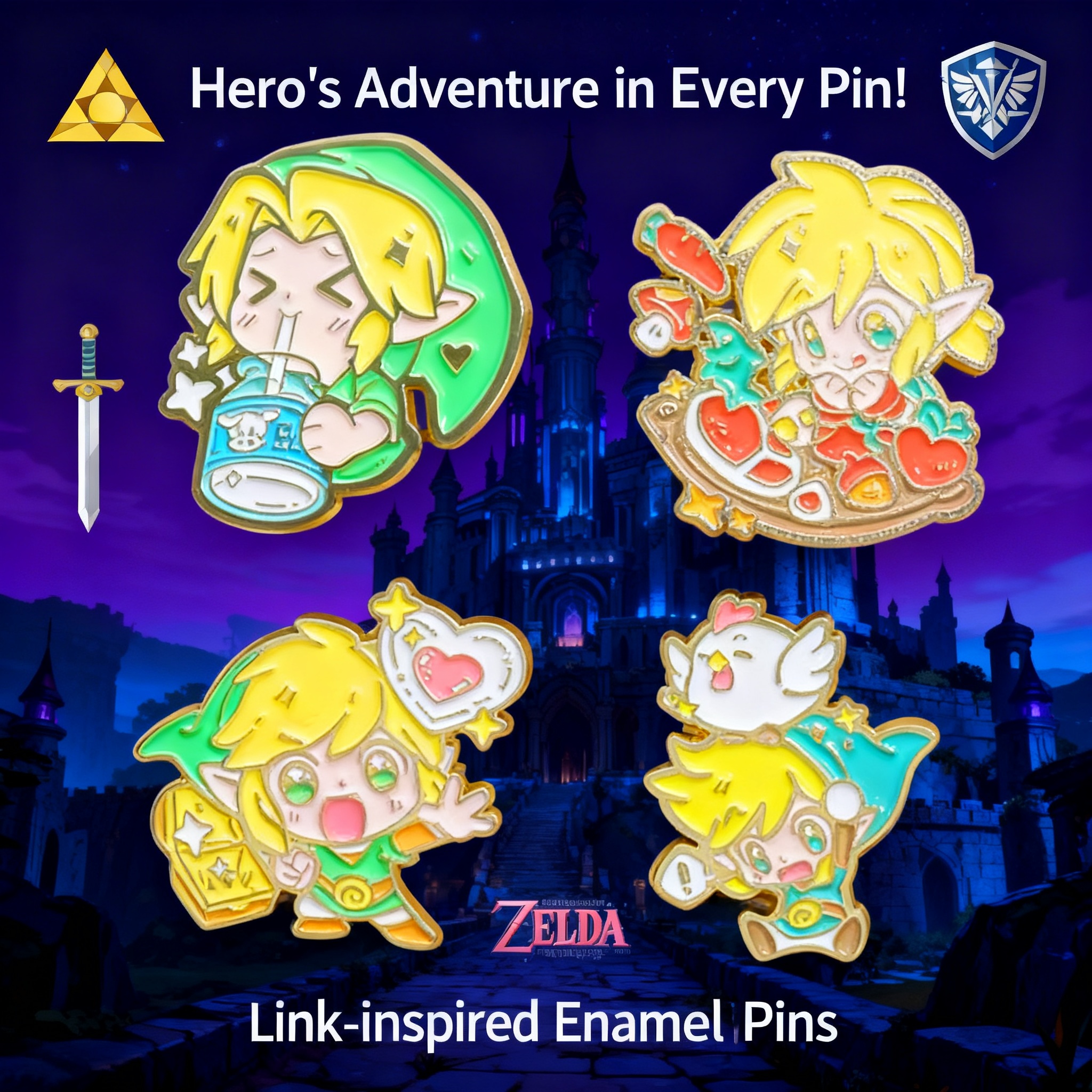 Adventure Game Badges Enamel P – Women Accessories Trending recenzja i cena