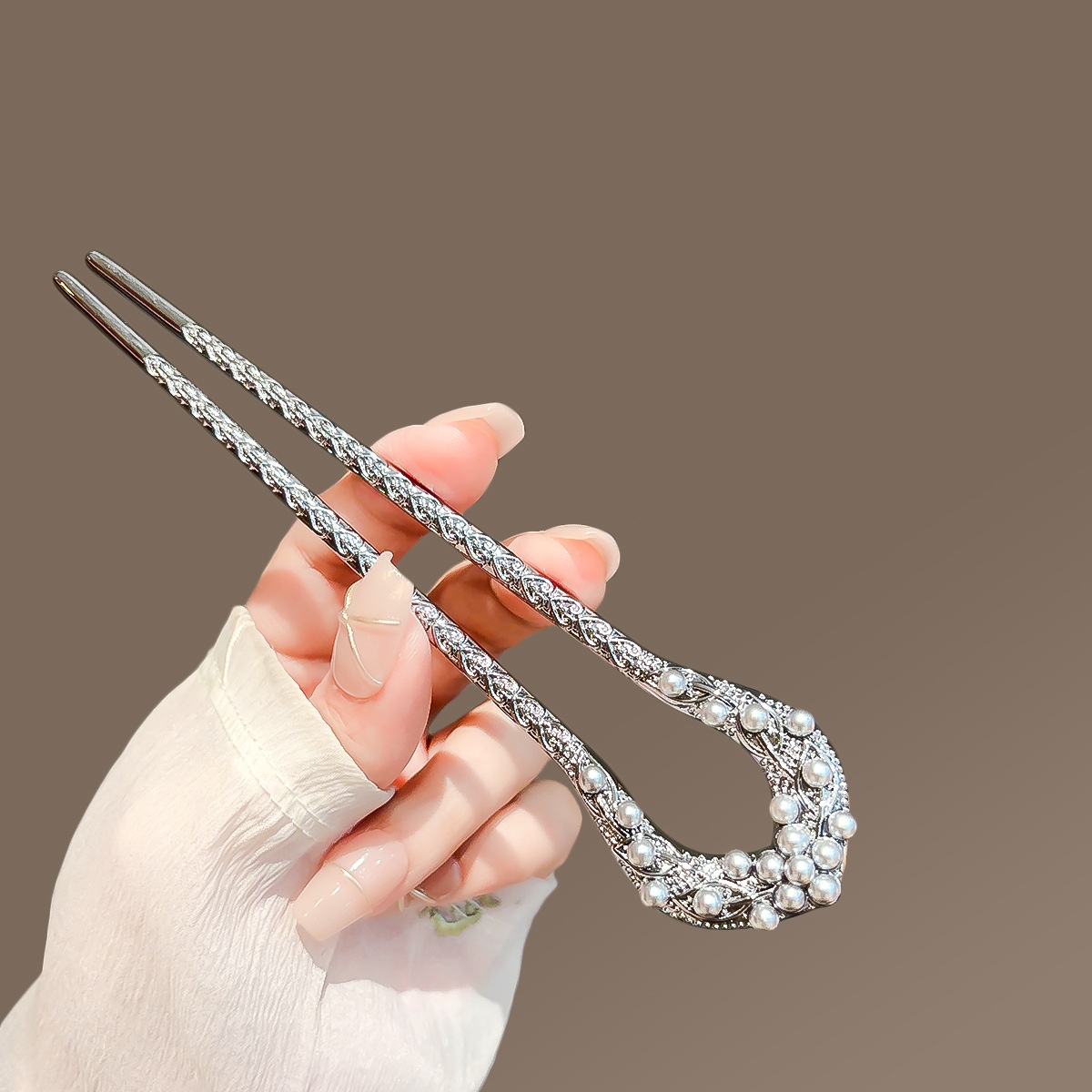 New Pearl U Shaped Hairpin For – Hair Fork Stick recenzja i cena