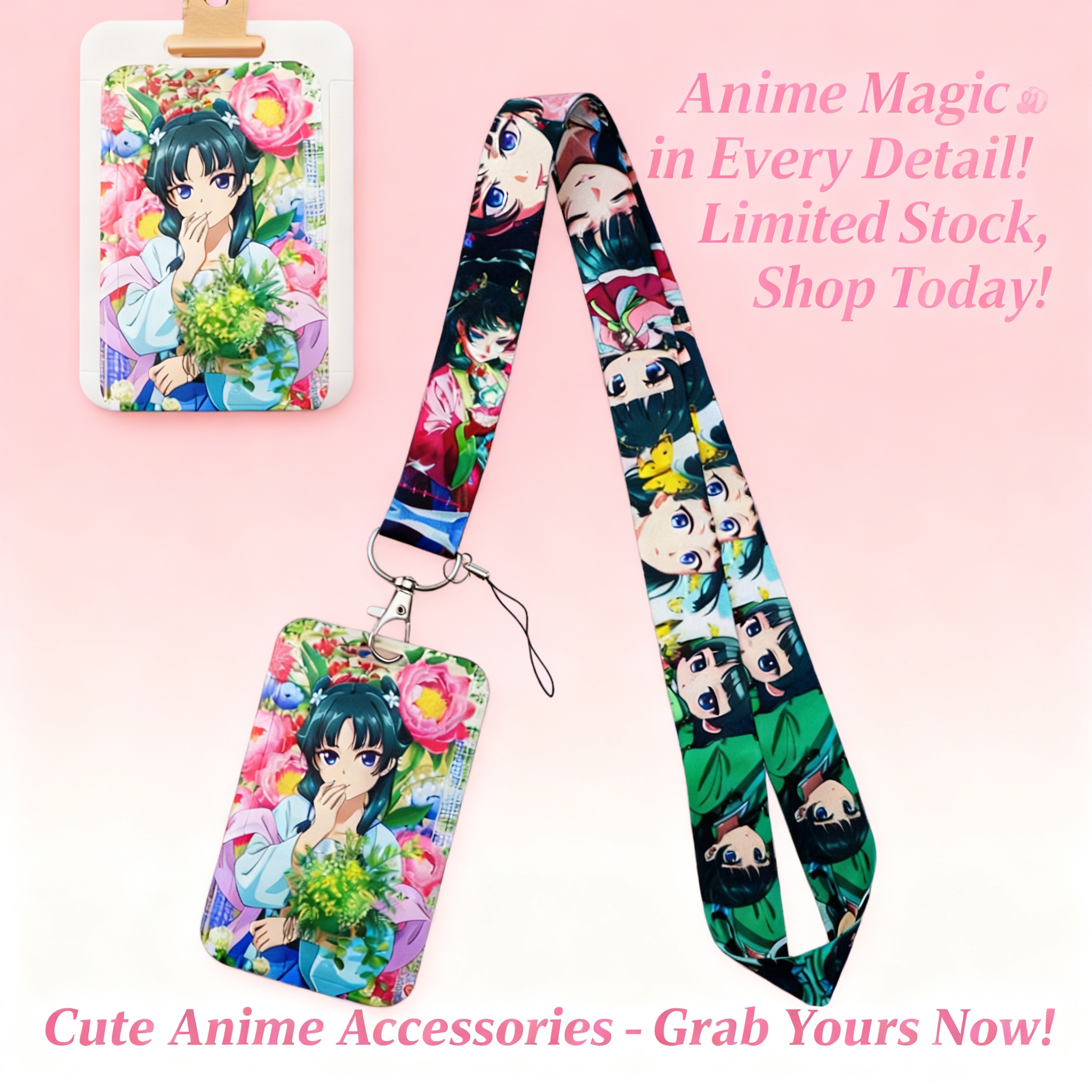 Cute Anime Girl Lanyard Neck S – Women'S Accessories For Neck recenzja i cena
