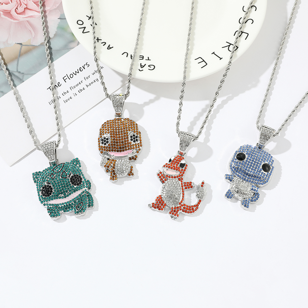 Diamond Studded Squirtle Neckl – Women Accessories Trending recenzja i cena