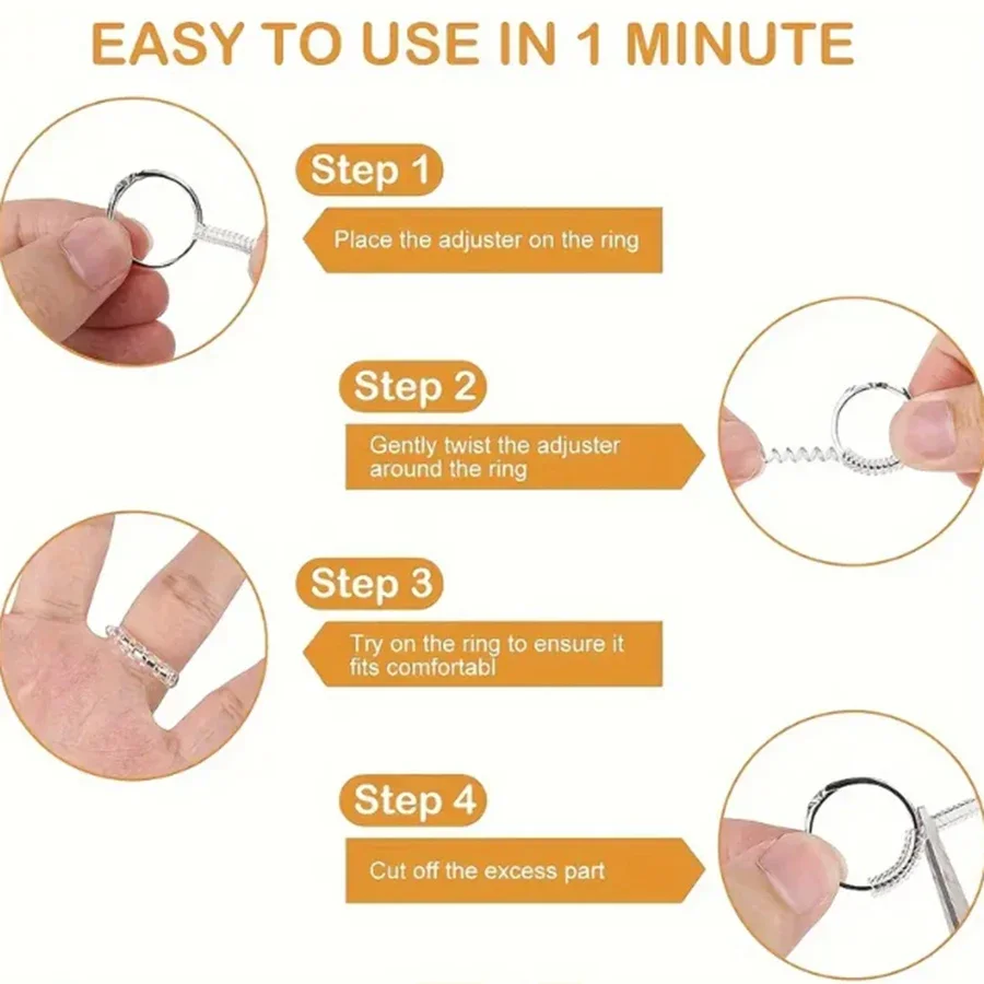 4/8pcs-Ring Size Adjuster-Invi – Women'S Accessories Rings recenzja i cena