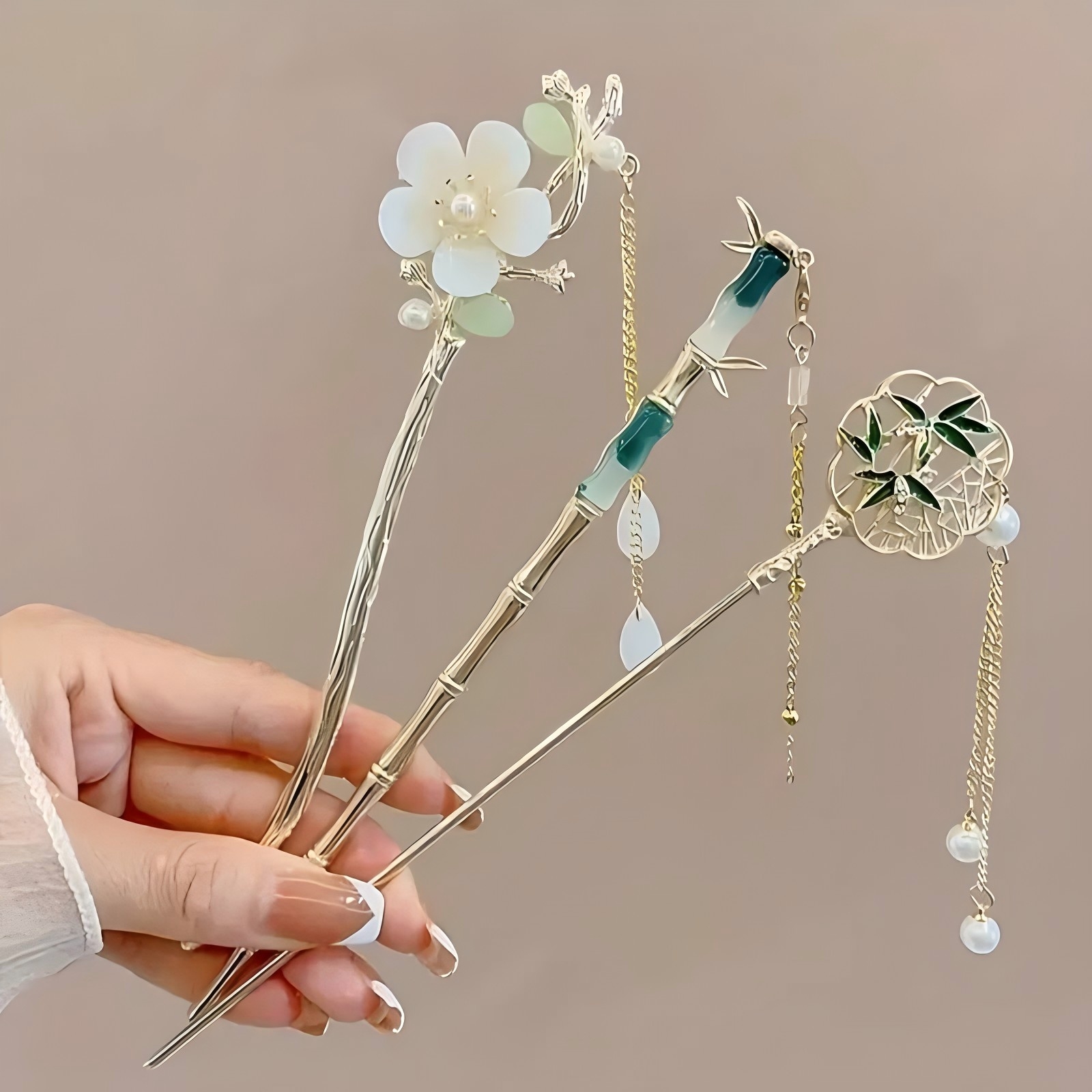 1/6pcs Elegant Chinese Style T – Hair Fork Stick recenzja i cena