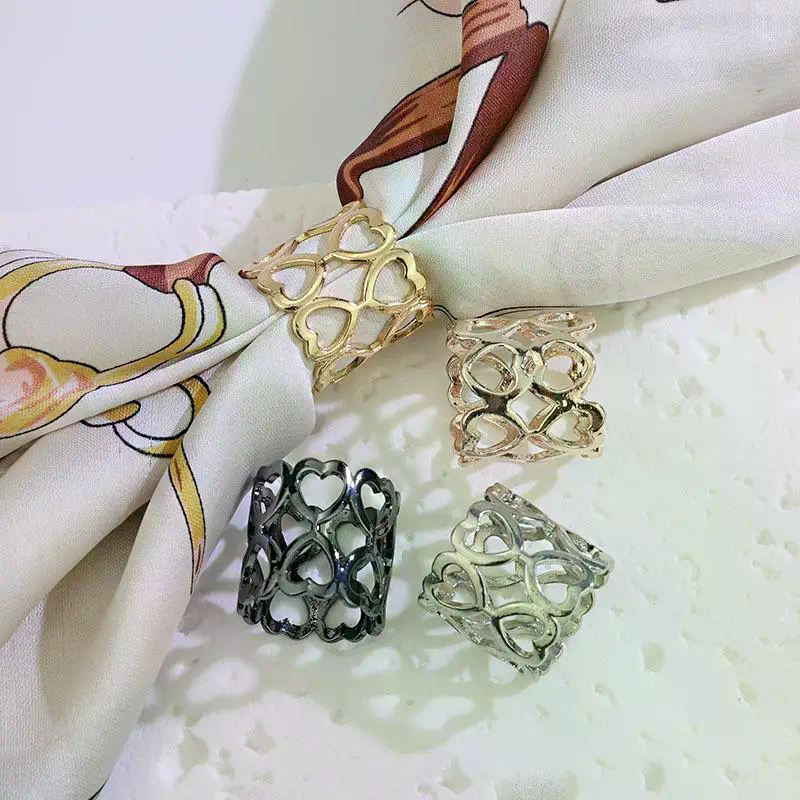 1/4Pcs Alloy Circle Scarves Br – Women'S Accessories Rings recenzja i cena