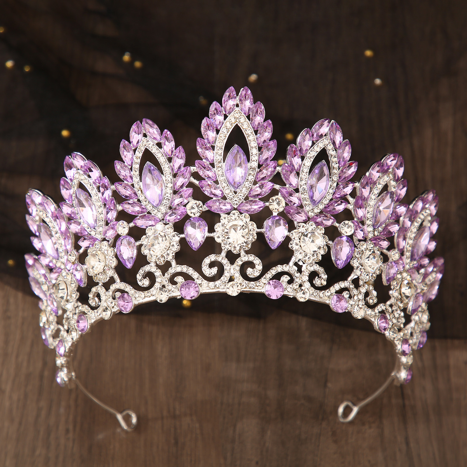 Royal Queen Pageant Crown Big  – Women Jewelry Accessories For Black Dress recenzja i cena