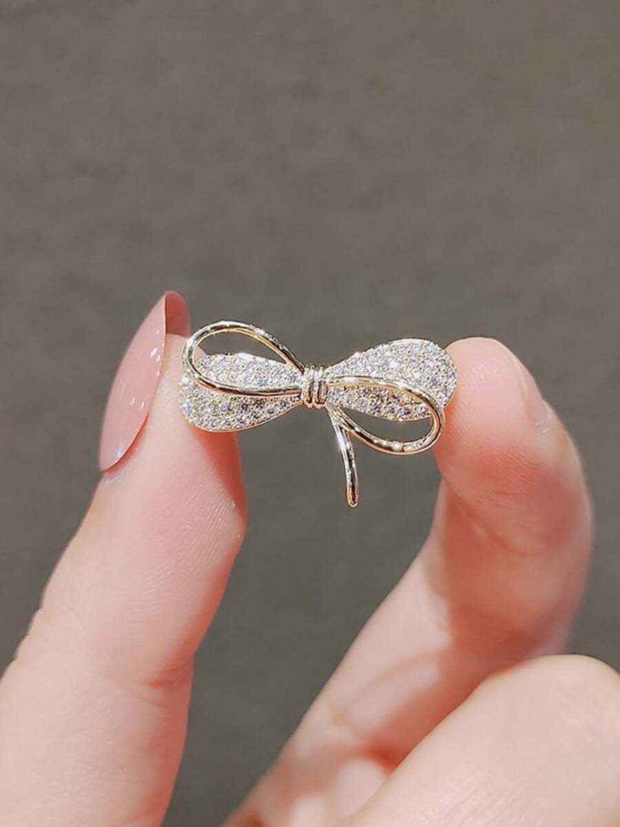 Bowknot brooch for women silk  – Women'S Accessories Clothing recenzja i cena