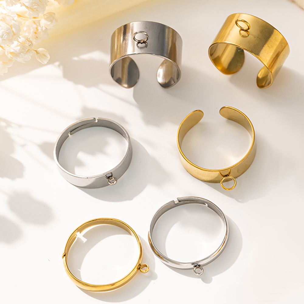 5pcs/Lot Stainless Steel Gold  – Women'S Accessories Rings recenzja i cena