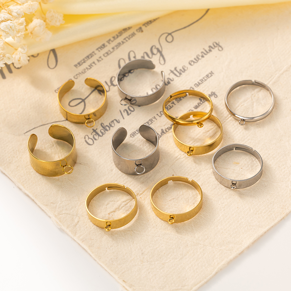 5pcs/Lot Stainless Steel Gold  – Women'S Accessories Rings recenzja i cena
