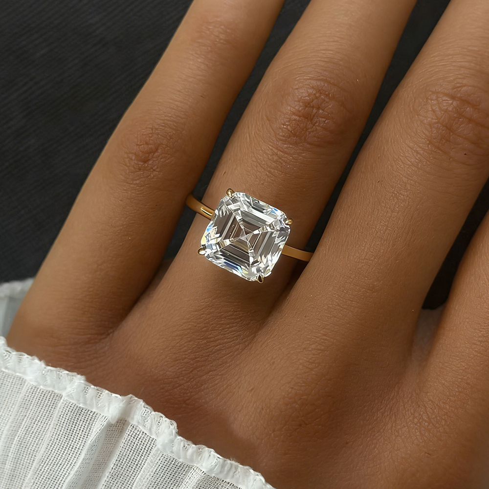 EWYA Asscher Cut 1/2/3/5CT 3EX – Women'S Accessories Rings recenzja i cena