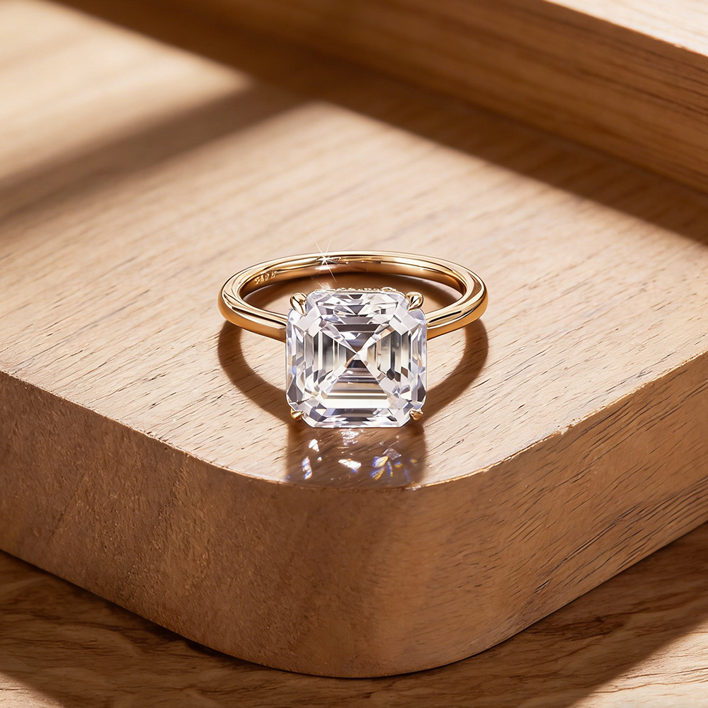 EWYA Asscher Cut 1/2/3/5CT 3EX – Women'S Accessories Rings recenzja i cena