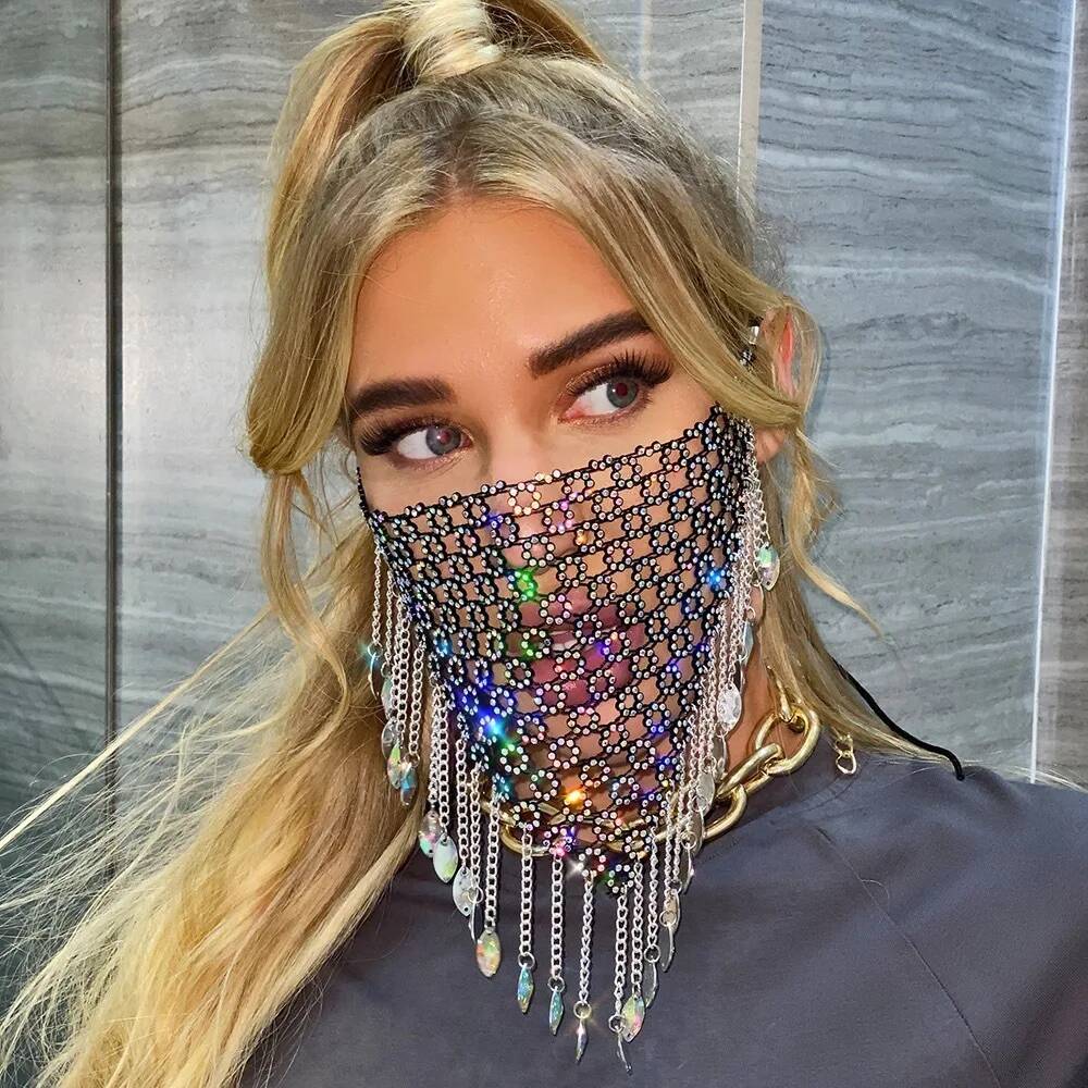Women New Tassel Veil Masks He – Women Accessories Set recenzja i cena