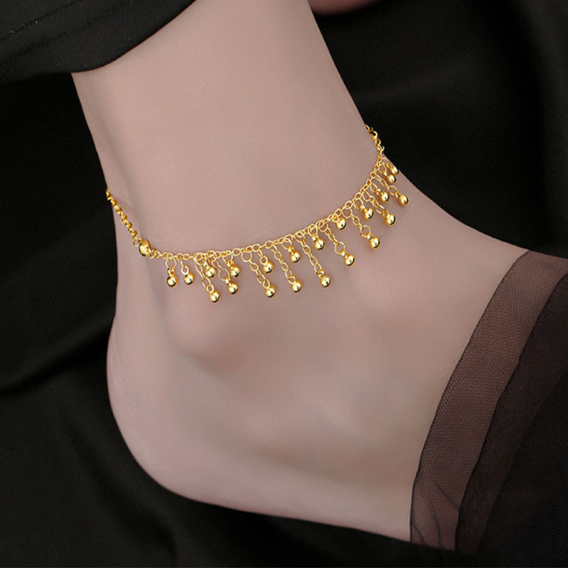925 Sterling Silver Round Bead – Beaded Anklet Chain recenzja i cena