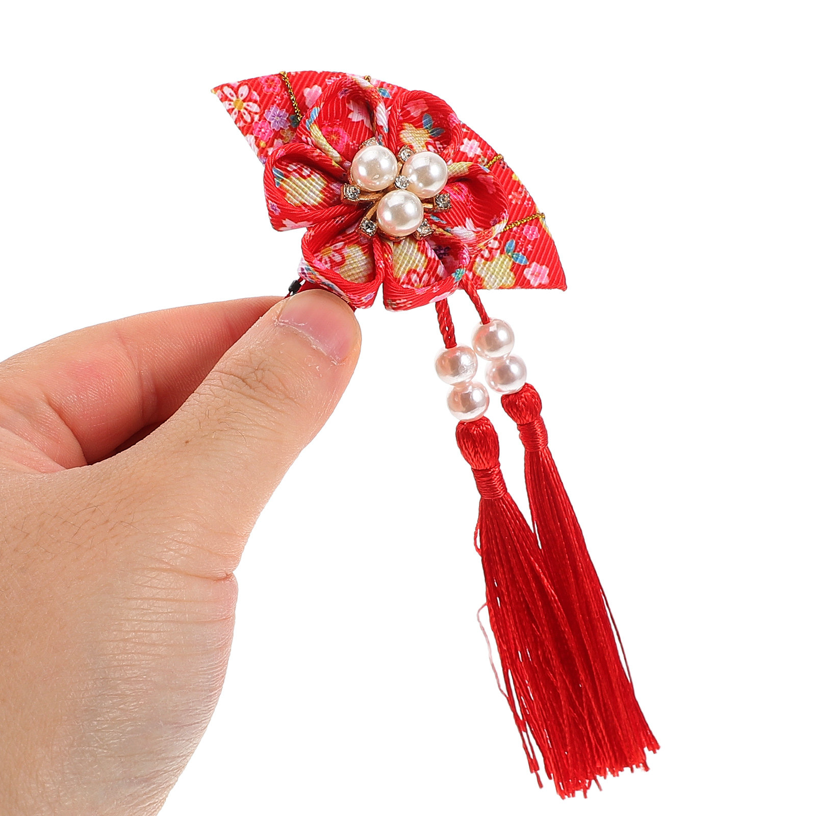 Fan Hair Clip Tassel Japanese  – Women'S Kimono Accessories recenzja i cena