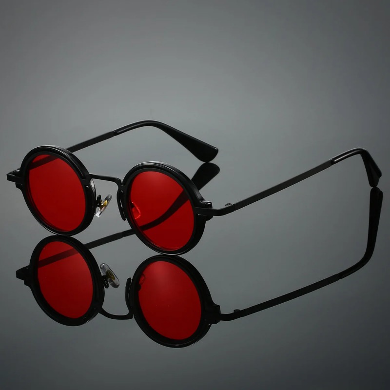 New Retro Metal Round Frame Su – Women Accessories Trending recenzja i cena