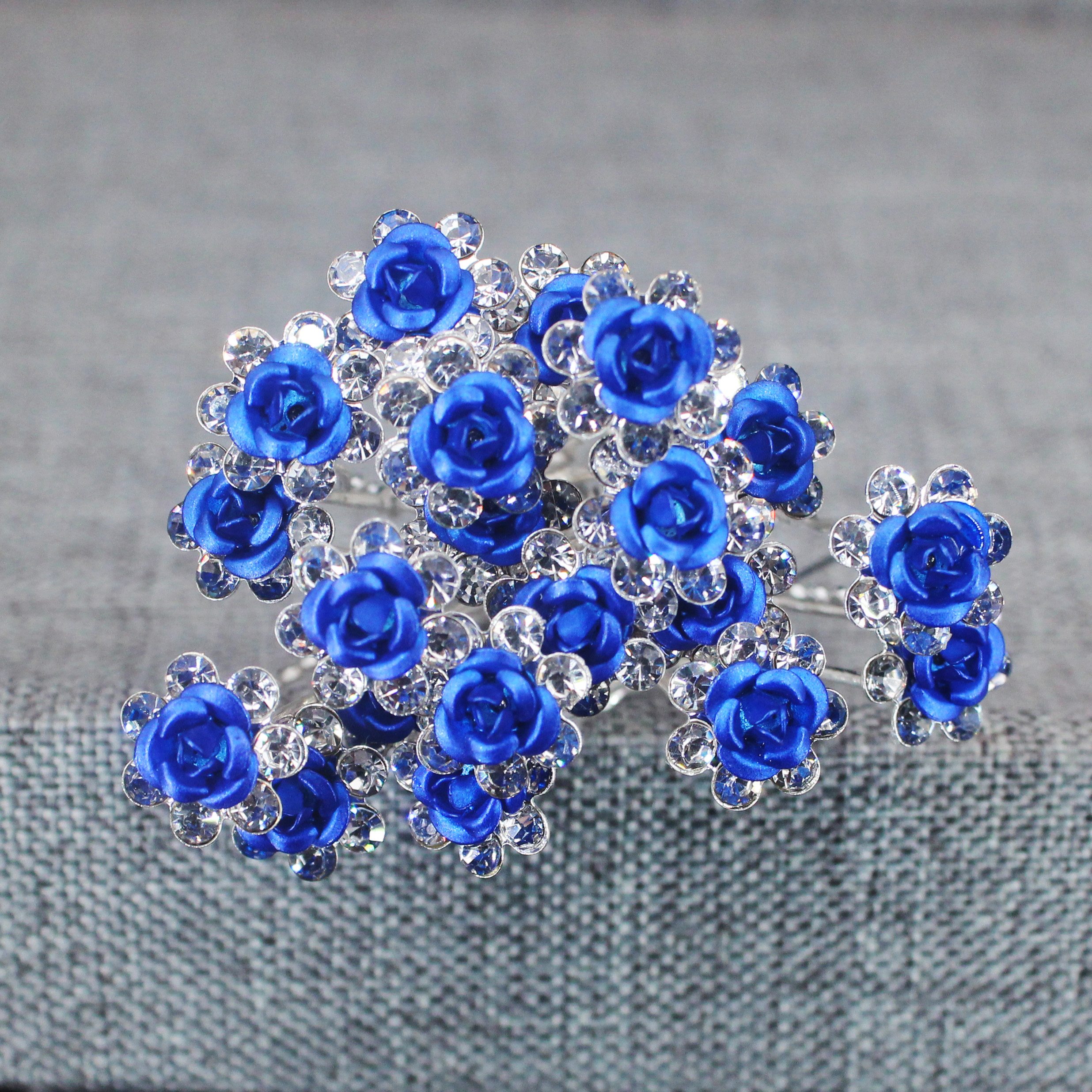 20PCS Rose Flower Rhinestone H – Young Women'S Accessories recenzja i cena