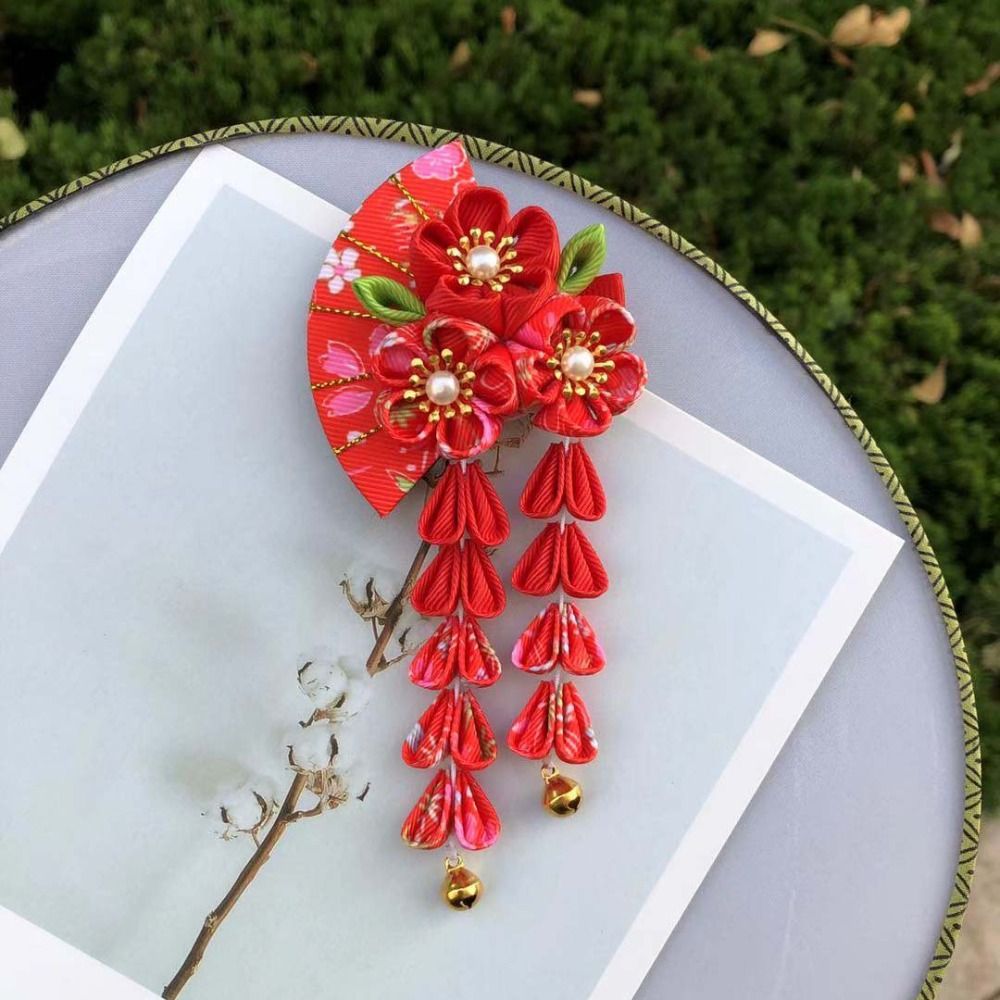 Cute Tassels Tassel Fan Hairpi – Women'S Kimono Accessories recenzja i cena