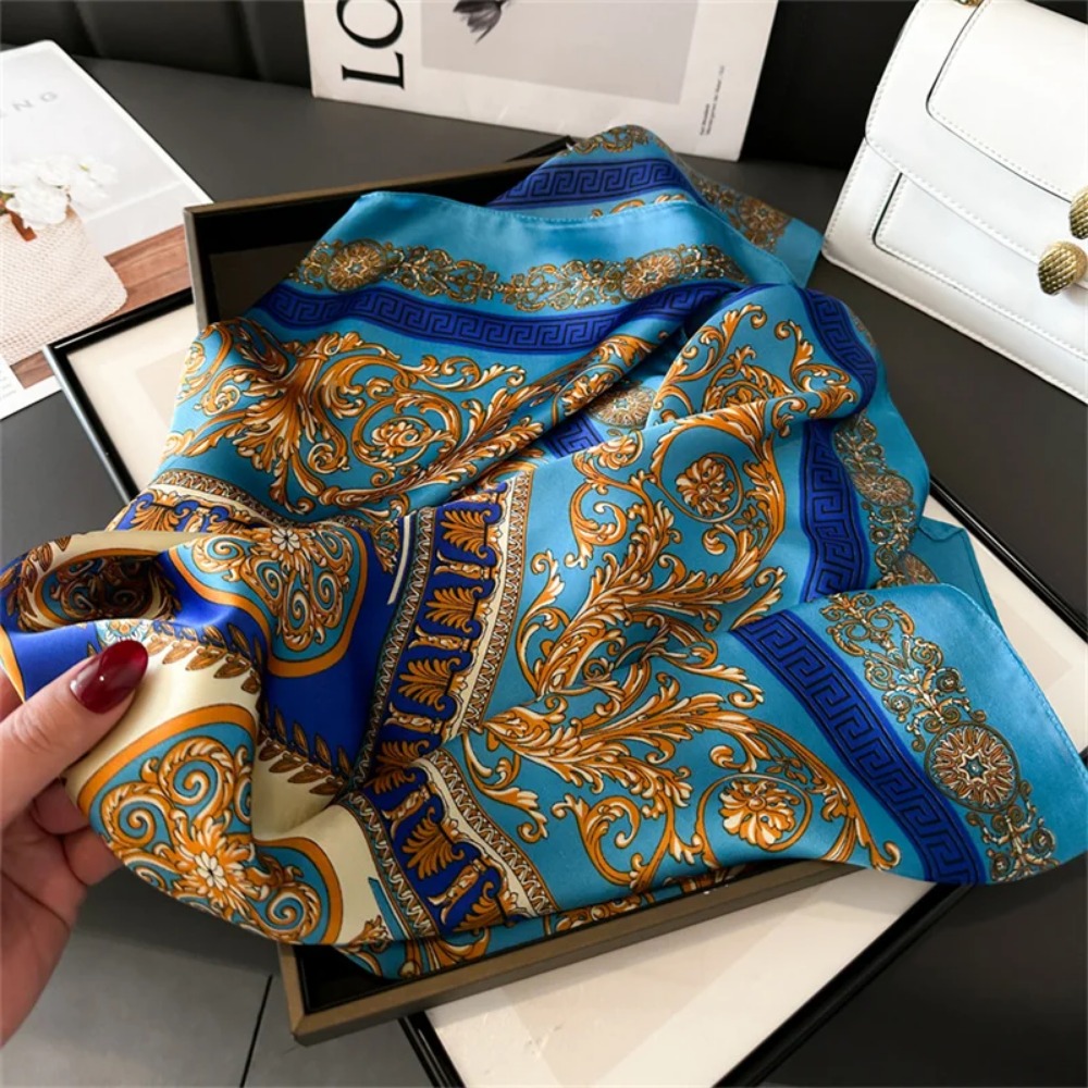 Women 70x70cm Printed Silk Pas – Women'S Accessories For Neck recenzja i cena