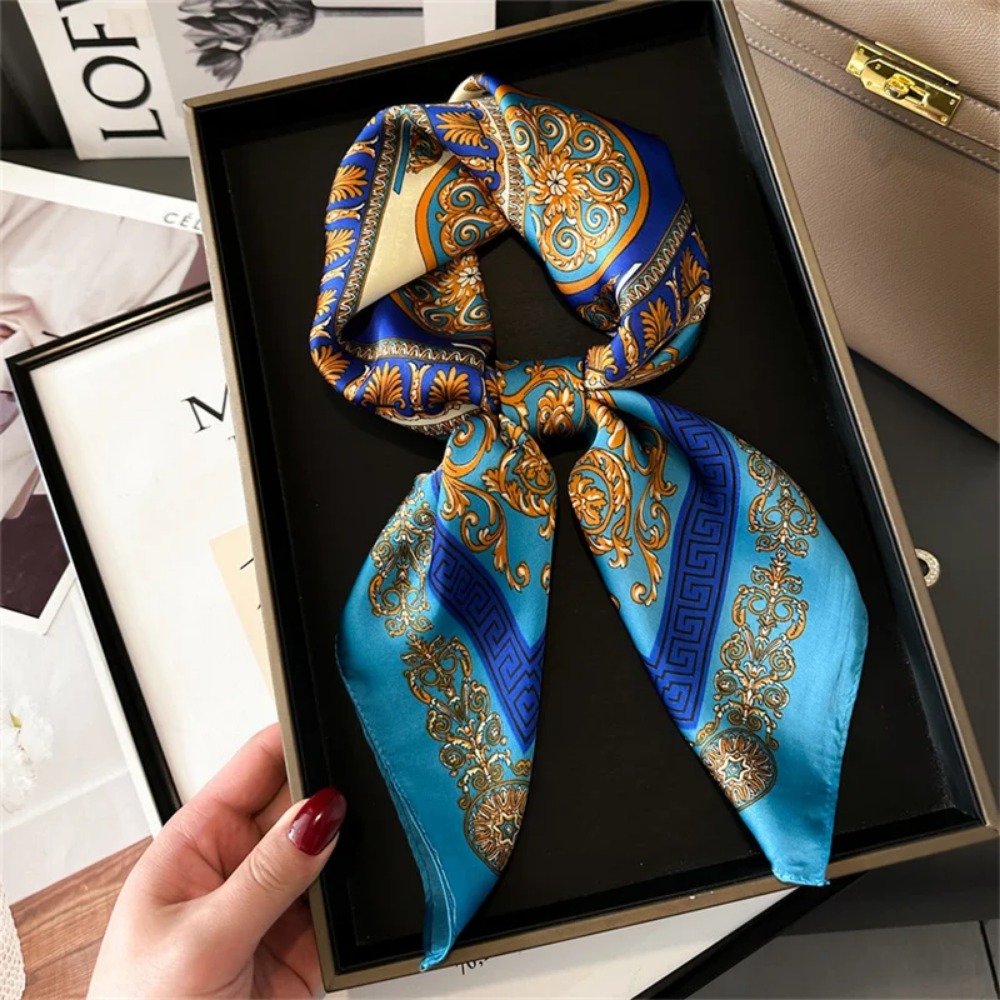 Women 70x70cm Printed Silk Pas – Women'S Accessories For Neck recenzja i cena