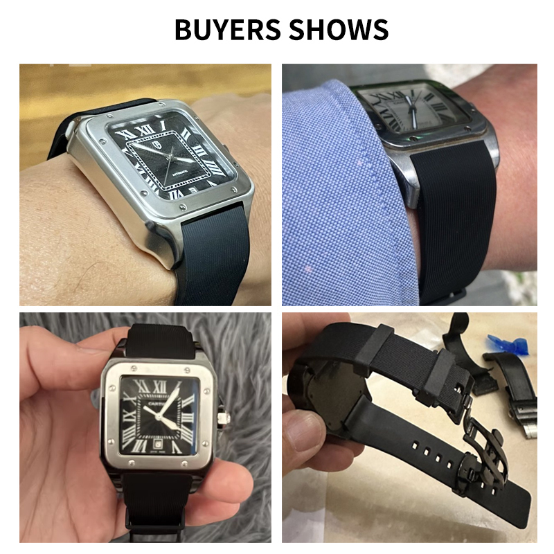 Black Blue Silicone Watch Stra – Women'S Accessories Cartier recenzja i cena