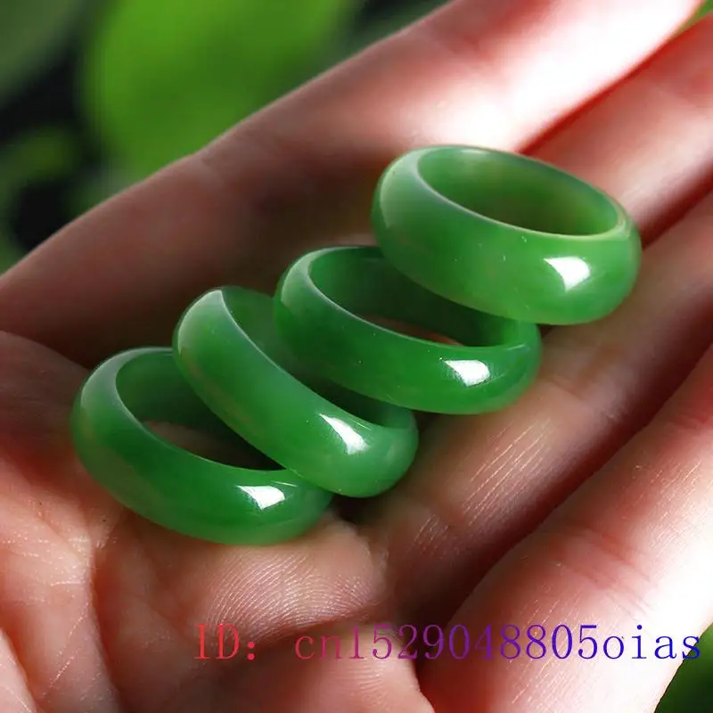 Natural Green Hetian Jade Ring – Women'S Accessories Rings recenzja i cena